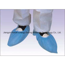 Hospital descartável não tecido PP / PE / CPE Impermeável Anti-Skid Shoe capa estoque Kxt-Sc26